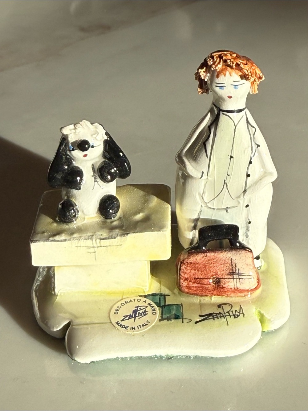 Lino Zampiva Italian Artist whimsical collection. The Veterinarian.